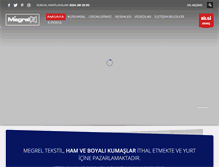 Tablet Screenshot of megreltekstil.com
